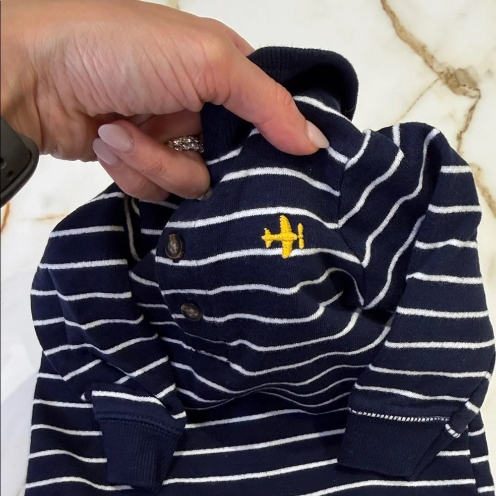 Carter’s Navy Striped Kids One Piece